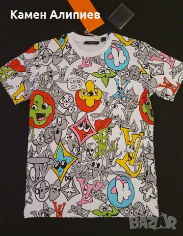 Louis Vitton - Мъжки тениски - Първокласно качество -Последни бройки