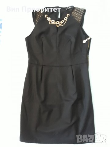 PHILIPP PLEIN - Черна маркова рокля , много стилна и елегантна, страничен ефектно подчертан цип , снимка 5 - Рокли - 37265403