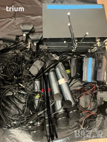 Безжични микрофони Sennheiser комплект дръжка, хедсет, снимка 3 - Друга електроника - 50498795