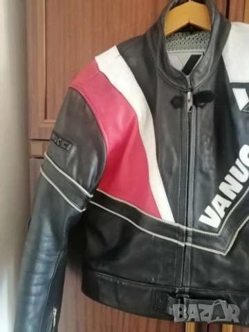 Кожено яке за моторист VANUCCI, снимка 4 - Якета - 52301913