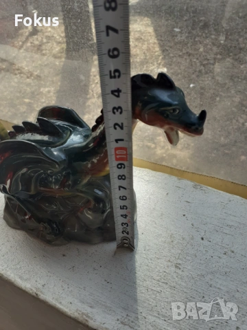 Порцеланова статуетка фигура дракон Staffordshire England, снимка 8 - Антикварни и старинни предмети - 53436226