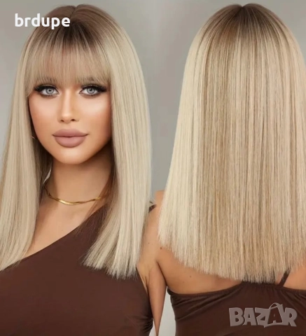 Руса омбре перука, снимка 2 - Аксесоари за коса - 51752415