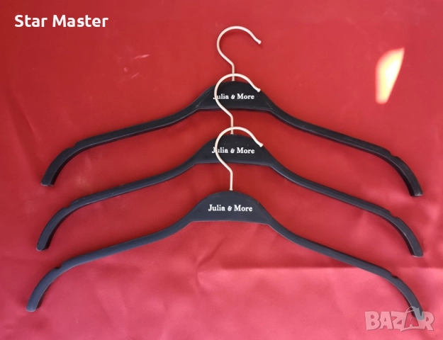 Закачалки за дрехи дървени гумирани  , снимка 5 - Оборудване за магазин - 26954042