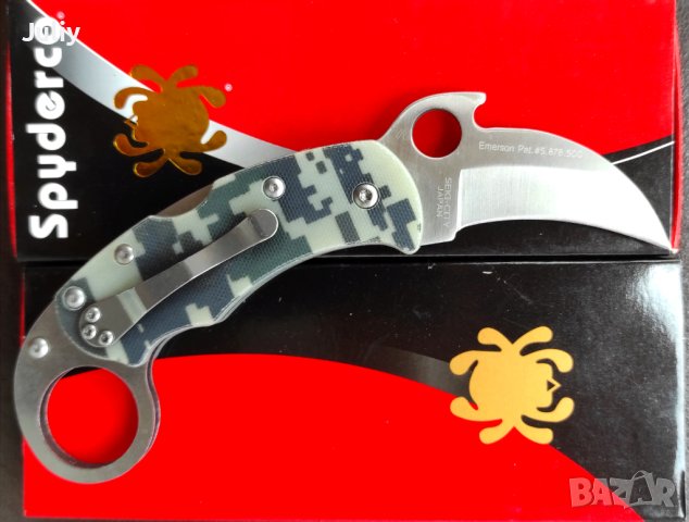 Сгъваем нож Spyderco Karahawk C170GP, снимка 3 - Ножове - 40769077