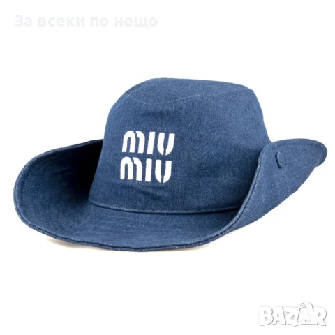 Miu Miu Дамска Лятна Шапка Миу Миу - Налични Различни Цветове Код E690, снимка 12 - Шапки - 51149665