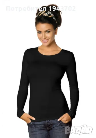 Дамска блуза в черен цвят