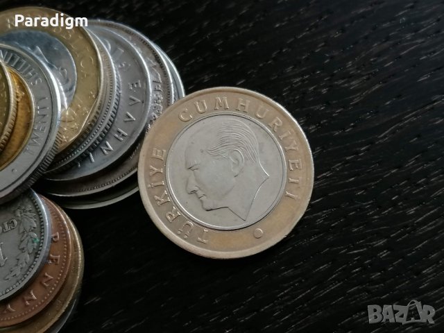 Монета - Турция - 1 лира | 2015г., снимка 2 - Нумизматика и бонистика - 28645585