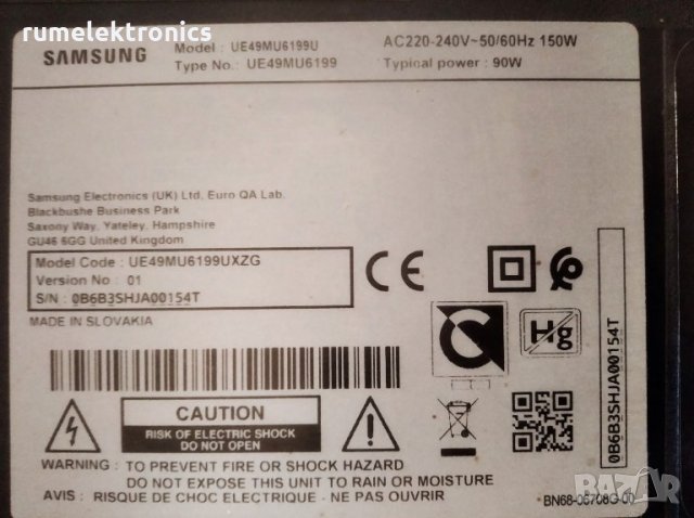 SAMSUNG UE49MU6199U на части, снимка 2 - Части и Платки - 27668882