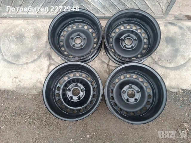 метални джанти Фолксваген 5 112 15 цола   , снимка 5 - Гуми и джанти - 50003858