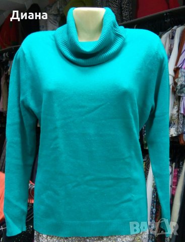 100% кашмир,мерино,ангора,мохер-дамски пуловери с поло яка, снимка 6 - Блузи с дълъг ръкав и пуловери - 35536878