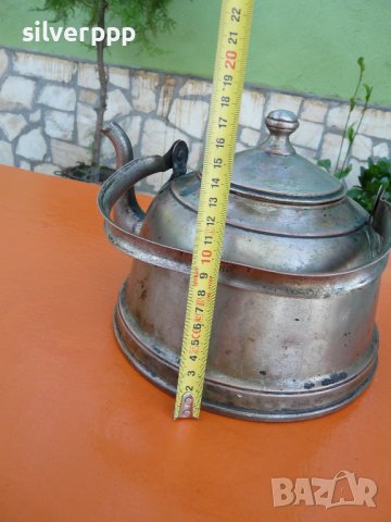  Антикварен меден чайник , снимка 2 - Други ценни предмети - 38086490
