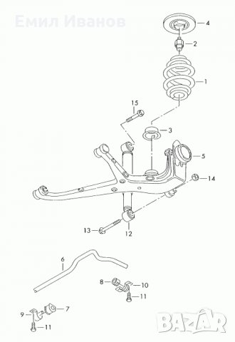 ФОЛКСВАГЕН шАРАН-АЛХАМБРА VW SHARAN ALHAMBRA 1996-2010  заден буфер, снимка 2 - Части - 28267379
