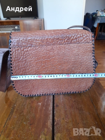 Стара дамска кожена чанта #28, снимка 6 - Други ценни предмети - 51945560