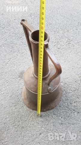 Османски бакърен ибрик с тугри, снимка 4 - Антикварни и старинни предмети - 52065971