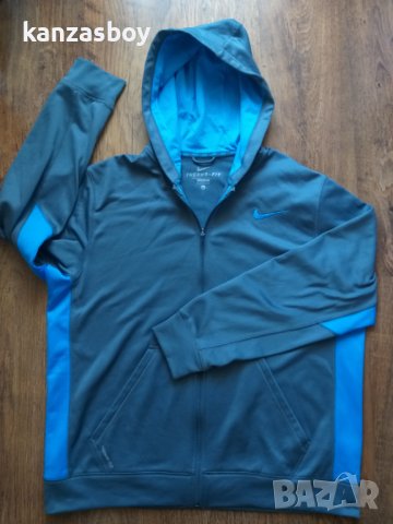 nike therma fit - страхотно мъжко горнище КАТО НОВО УГОЛЕМЕНО ХЛ , снимка 5 - Спортни дрехи, екипи - 38363543