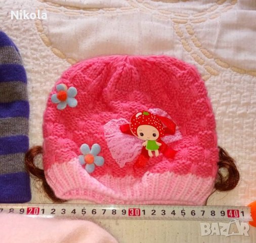 Детски плетени шапки и ръкавици, снимка 5 - Други - 28727663