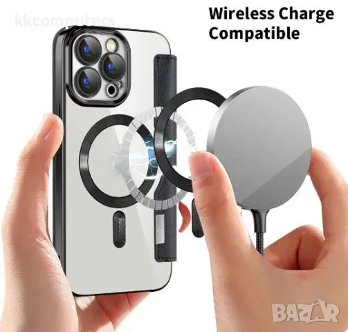 Калъф тефтер с Magsafe / Черен / за iPhone 15 Plus 6.7 Баркод : 3128723, снимка 4 - Калъфи, кейсове - 48146987