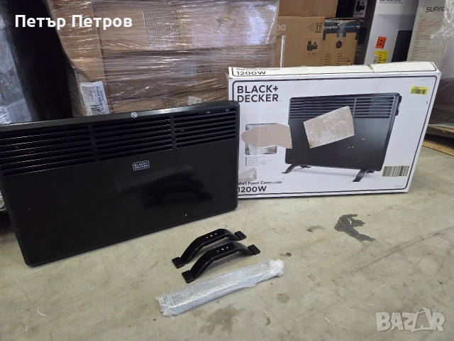 Електрически конвектор за стена Black+Decker BXCSH1200E, 1200 W
