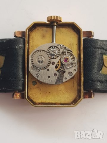 Дамски позлатен механичен часовник GLASHÜTTE DDR GUB, снимка 2 - Дамски - 33525843