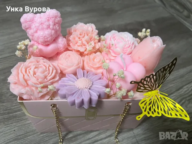 Подарък от ароматизирани фигури от соев восък, снимка 6 - Статуетки - 49976016