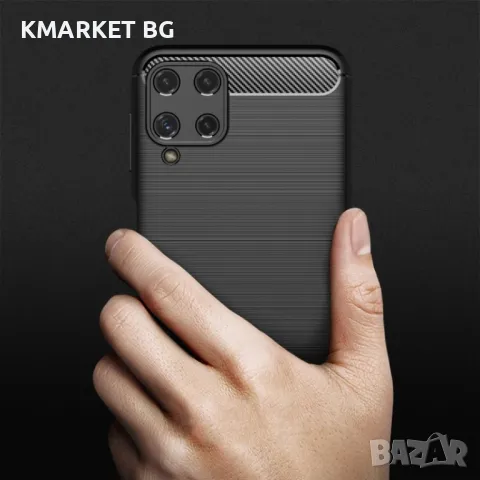 Samsung Galaxy A22 4G Удароустойчив Carbon Fiber Калъф и Протектор, снимка 7 - Калъфи, кейсове - 48545912