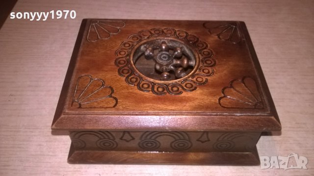 КРАСИВА КУТИЯ-13Х11Х5СМ-ВНОС ФРАНЦИЯ, снимка 3 - Колекции - 27387401