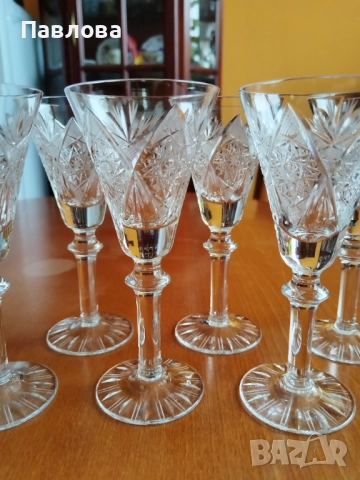 Кристални чаши, снимка 5 - Сервизи - 52645869