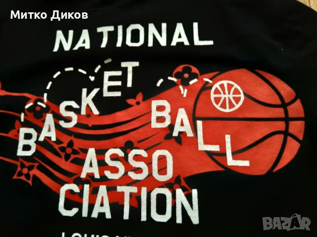 Луис Витон multi patch NBA Logo 2021 баскетбол памук размер М, снимка 5 - Баскетбол - 50576865