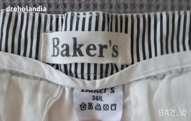 Бял къс панталон – Baker’s – 34/L, снимка 3 - Къси панталони - 51811058