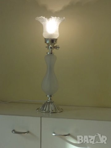 Гръцка лампа от метал и стъкло, снимка 10 - Настолни лампи - 51084982