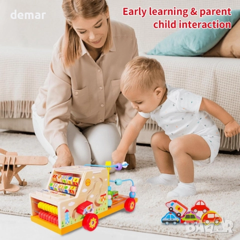 KUKUTrue® Монтесори дървена играчка за деца 1-5 години, снимка 3 - Образователни игри - 51786047