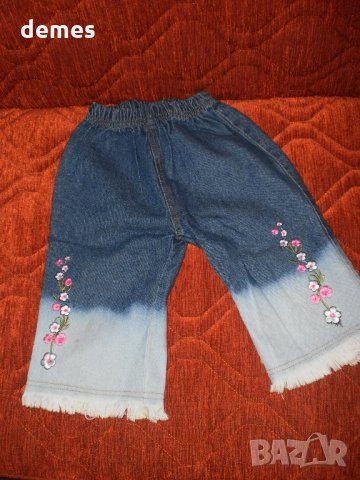 Детско костюмче панталон3/4 и блуза деним омбре за 2-3 годин, снимка 5 - Детски комплекти - 33544416