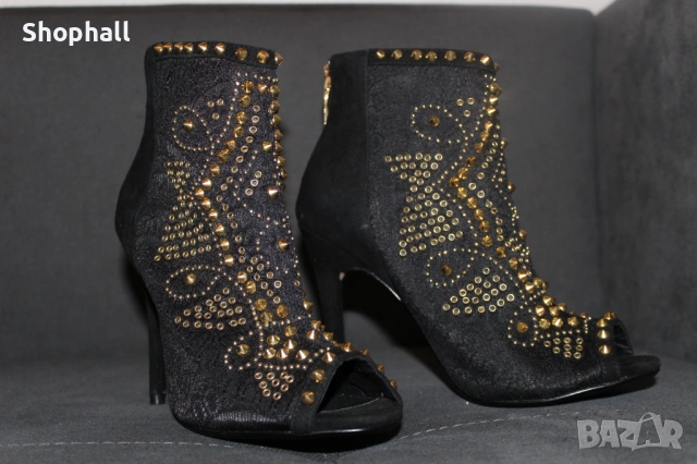 Отворени боти ZARA номер 38, снимка 5 - Дамски боти - 53054974