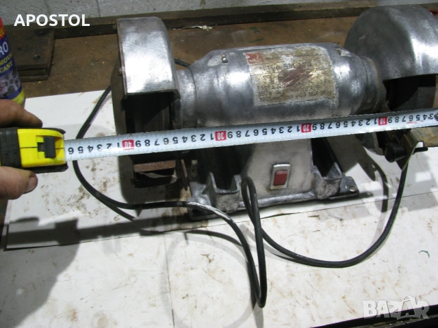 Български шмиргел монофазен Елпром Тетевен 500W, снимка 2 - Други машини и части - 53304408