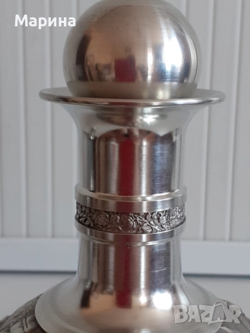 Комплект за ракия от калай Antik*Vintage  #86, снимка 4 - Антикварни и старинни предмети - 51564492