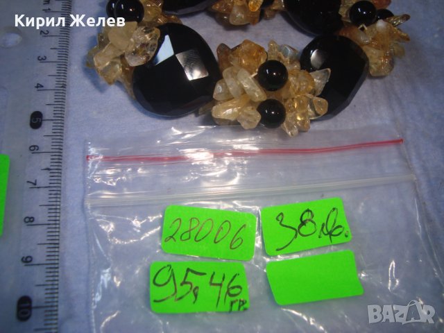 ПРЕКРАСНА СКЪПОЦЕННА ФЕШЪН АРТ ГРИВНА от ЕСТЕСТВЕНИ ПОЛУСКЪПОЦЕННИ ФАСЕТИРАНИ КАМЪНИ 28006, снимка 5 - Гривни - 37065334