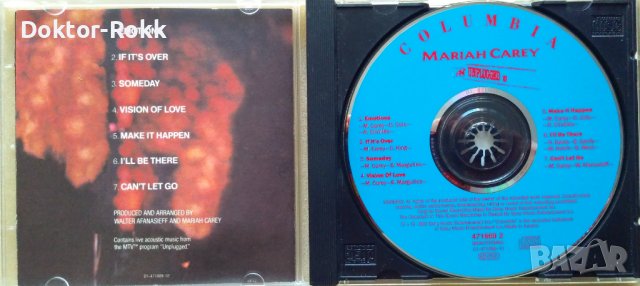 Mariah Carey – MTV Unplugged EP (1992, CD) , снимка 3 - CD дискове - 40581553