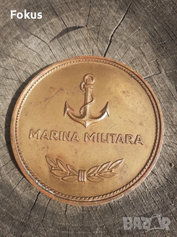 Бронзов настолен медал плакет Румъния Romania, снимка 2 - Антикварни и старинни предмети - 53294904