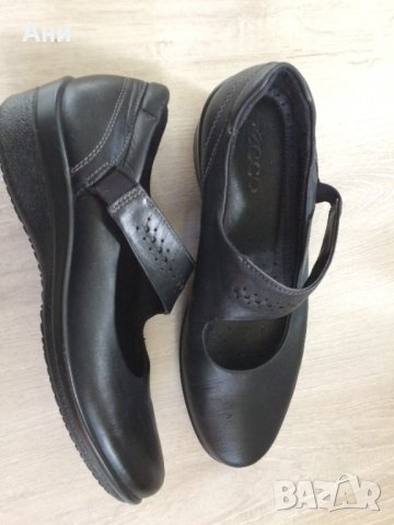 Почти нови черни обувки с каишка ессо №38., снимка 4 - Дамски ежедневни обувки - 34711923