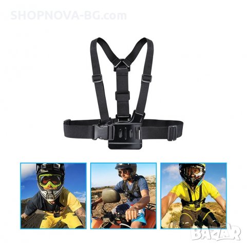 Универсална стойка за гърди GoPlus за захващане на екшън камери, снимка 3 - Чанти, стативи, аксесоари - 28102058