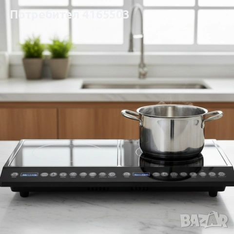 Двоен индукционен котлон Home Star HS-IND2002, снимка 2 - Котлони - 53041171