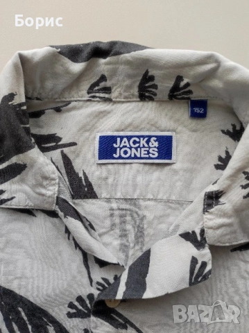 JACK & JONES - 152см - Детска Риза Къс Ръкав, снимка 7 - Детски ризи - 53513852