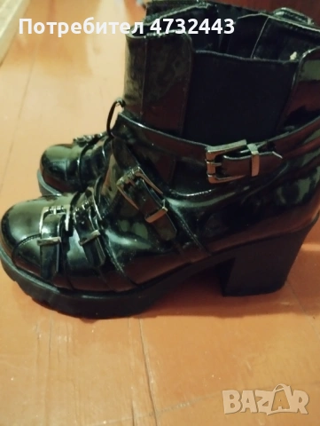 Дамски боти от естествен лак, снимка 2 - Дамски боти - 53407294