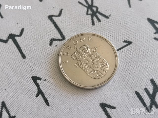 Монета - Дания - 1 крона | 1962г.