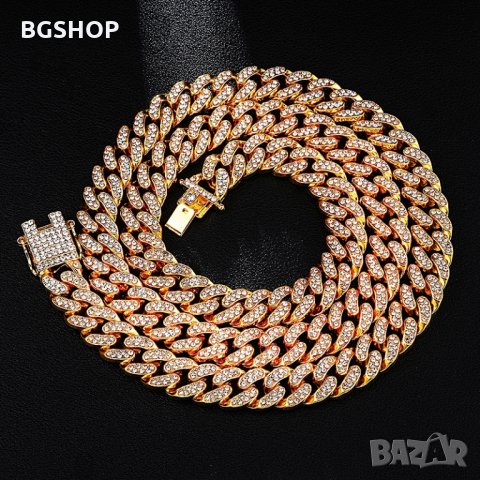 Хип-хоп ланец / Hip-Hop chain Bling Bling - Gold, снимка 5 - Колиета, медальони, синджири - 28402167