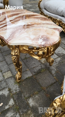 Италианска барокова холна гарнитура 036, снимка 2 - Дивани и мека мебел - 51882361