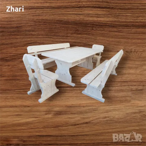 баварска маса с пейки и столове , снимка 1