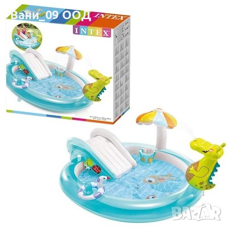 Надуваем детски басейн с пързалка и пръскалка , снимка 9 - Надуваеми играчки - 40810198