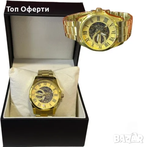 Луксозен златен часовник LEIYI – елегантност и стил в едно, снимка 1