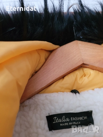Зимно дълго яке с пъхена качулка Италия , снимка 6 - Якета - 51858101